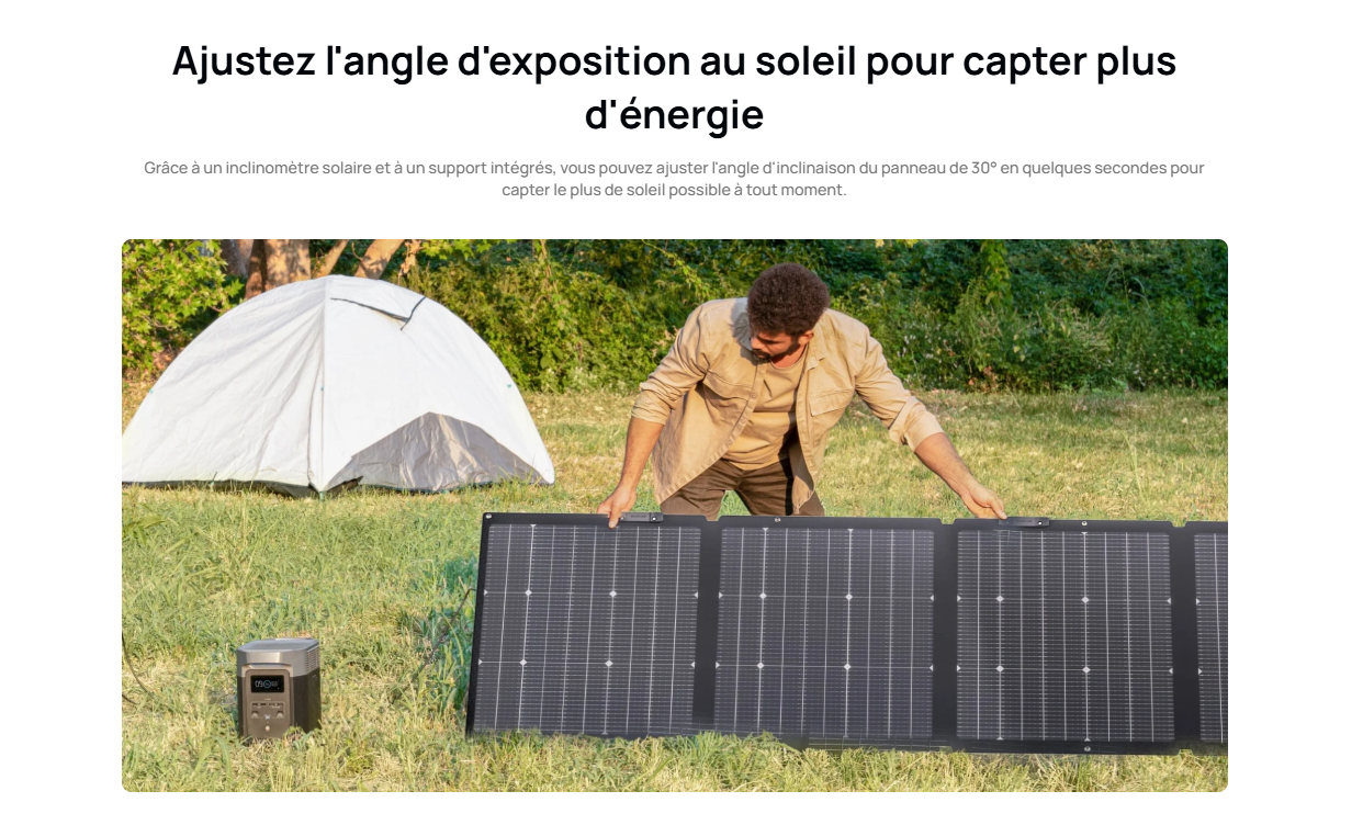 panneau solaire pliable 220V Ecoflow